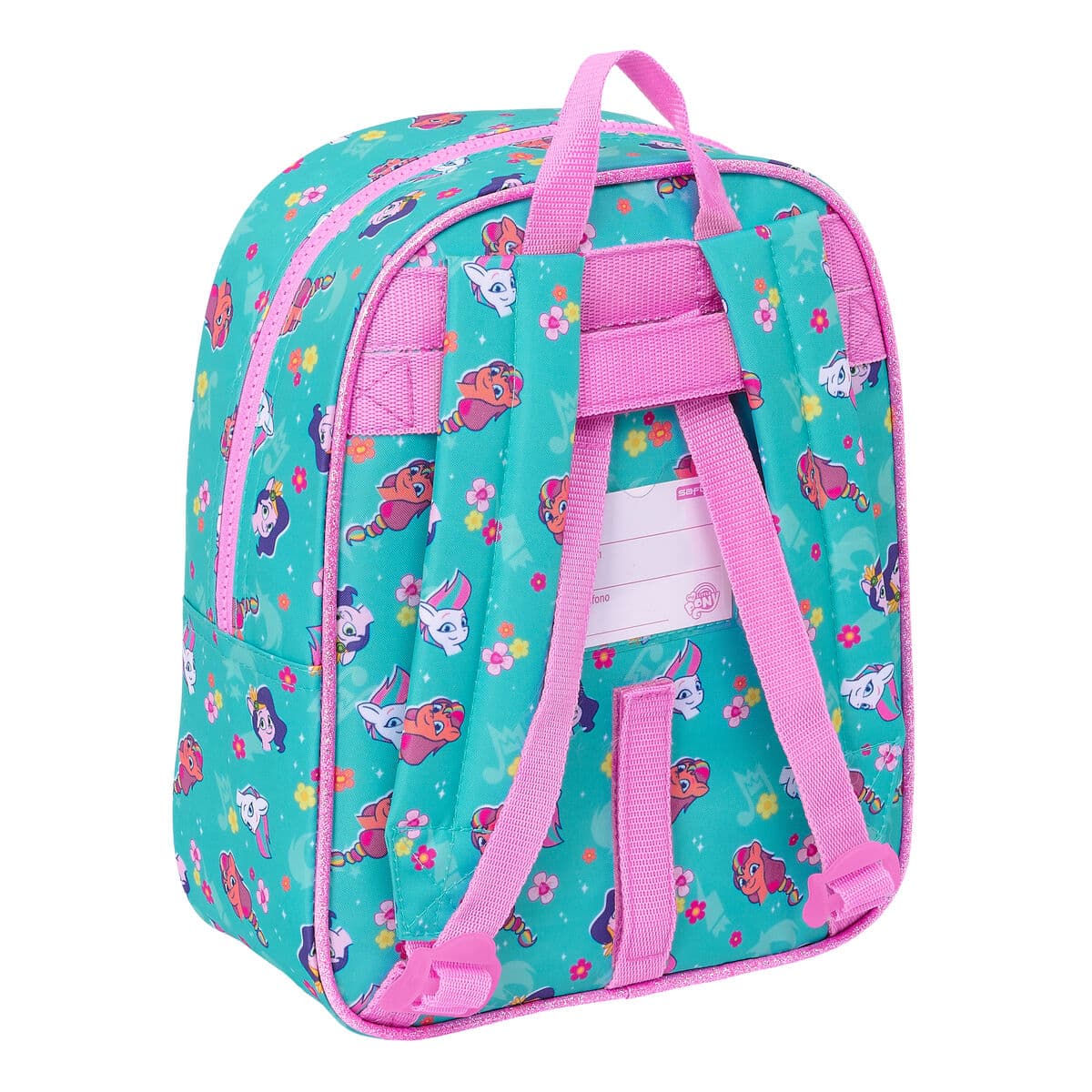 Schulrucksack My Little Pony Magic Rosa türkis 22 x 27 x 10 cm - Image 3