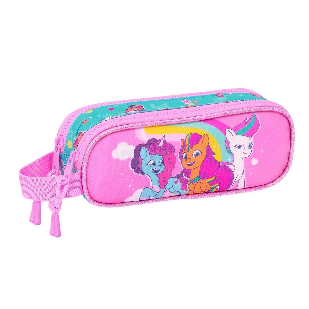 Zweifaches Mehrzweck-Etui My Little Pony Magic Rosa türkis 21 x 8 x 6 cm - Image 3