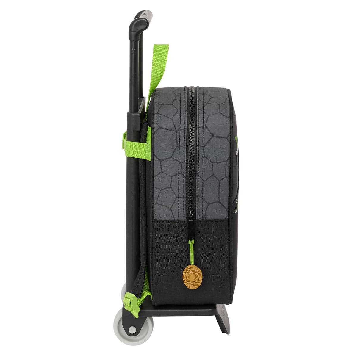 Skoleryggsekk med Hjul Teenage Mutant Ninja Turtles Svart Grå 22 x 27 x 10 cm - Image 3