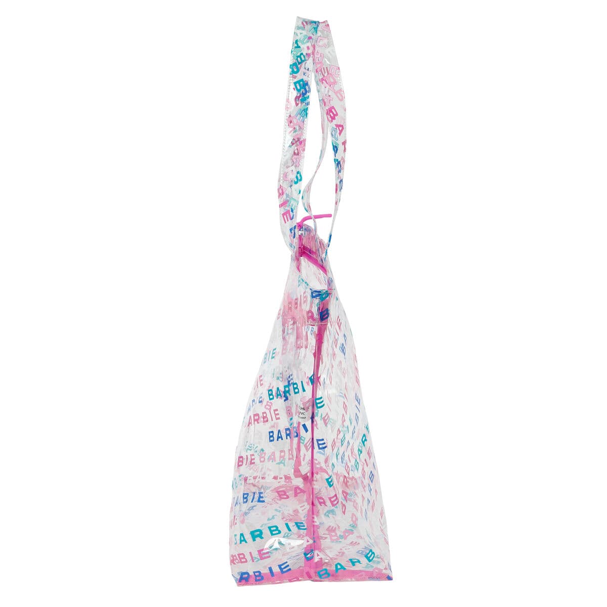 Damen Handtasche Barbie Logomania Durchsichtig Hellrosa 54 x 35 x 17 cm - Image 3