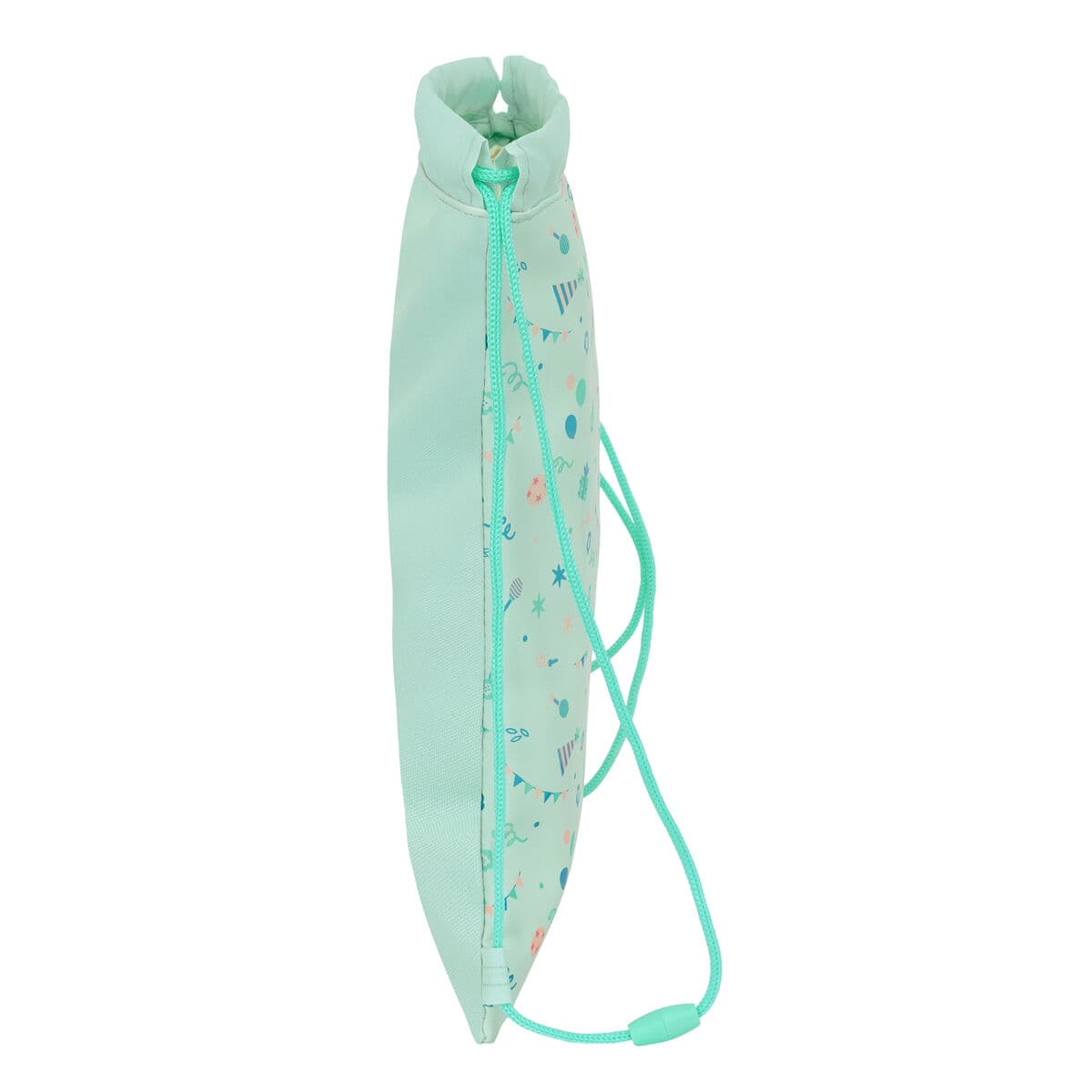 Bolsa Mochila con Cuerdas Safta Fiesta Verde 26 x 34 x 1 cm - Image 4