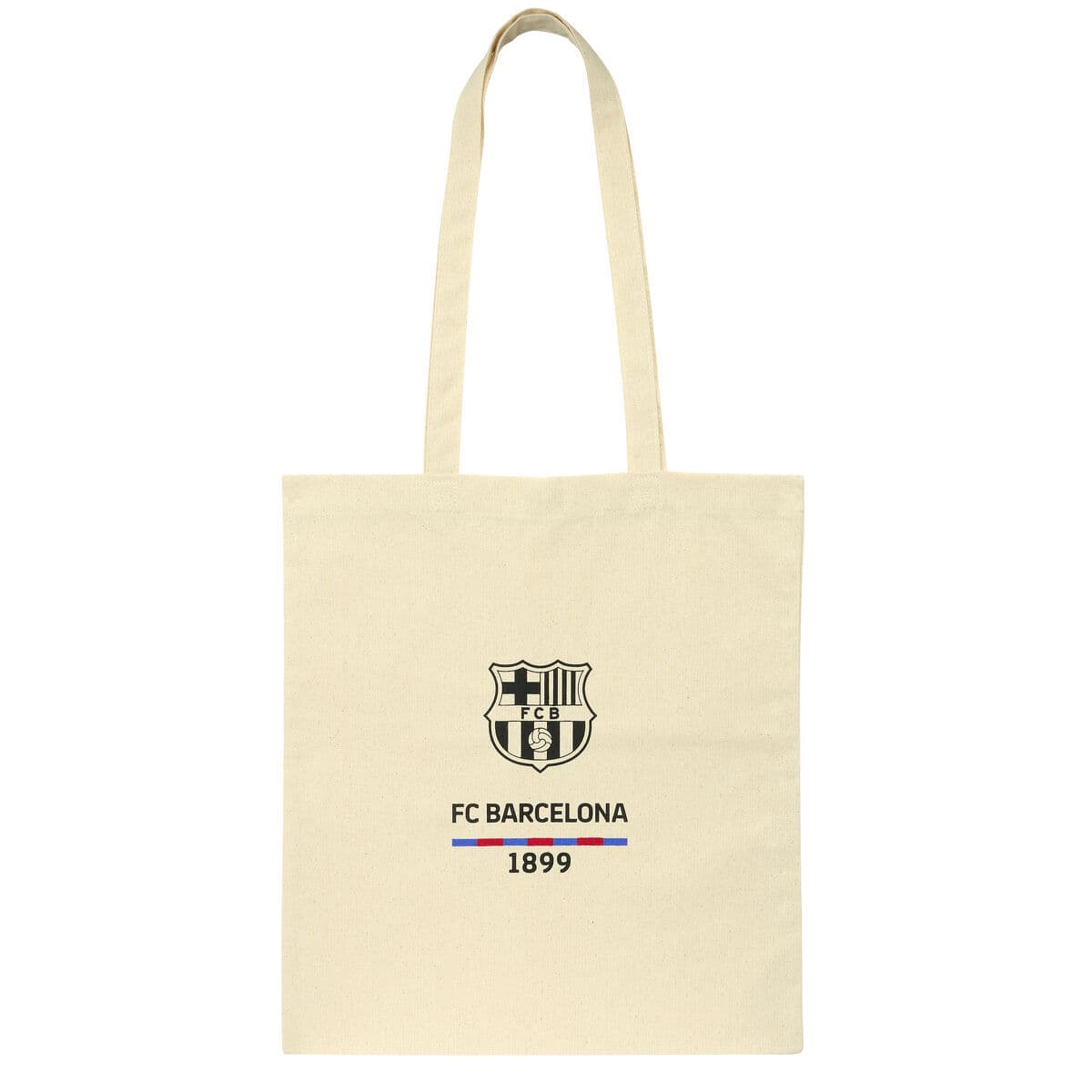 Väska F.C. Barcelona Beige Bomull