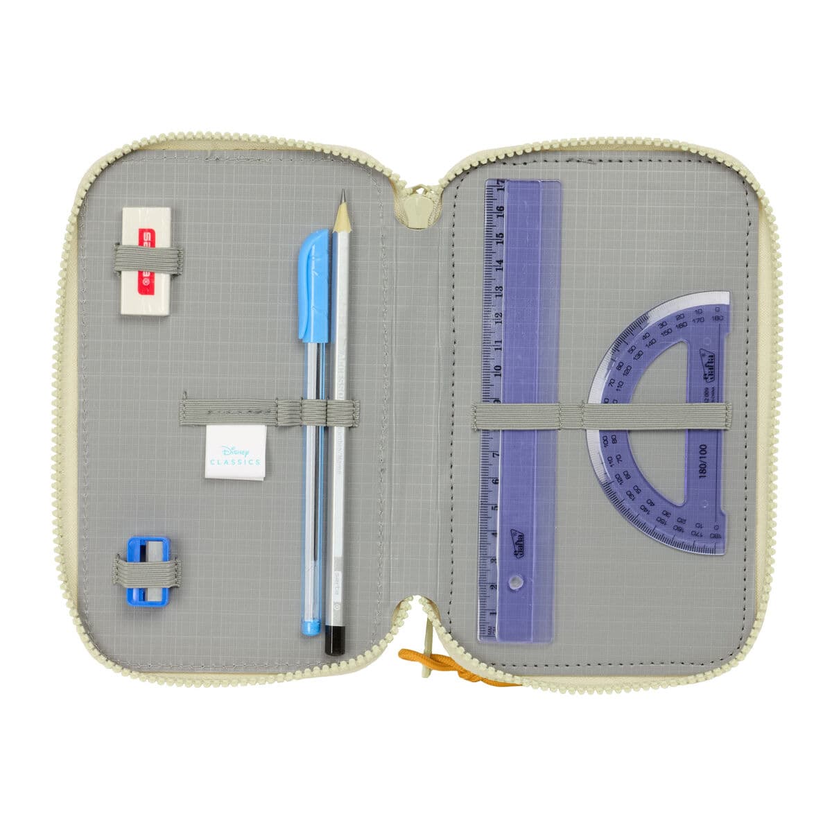 Trodijelna Pernica Mufasa Zelena Bež 12,5 x 19,5 x 5,5 cm 37 Dijelovi - Image 5