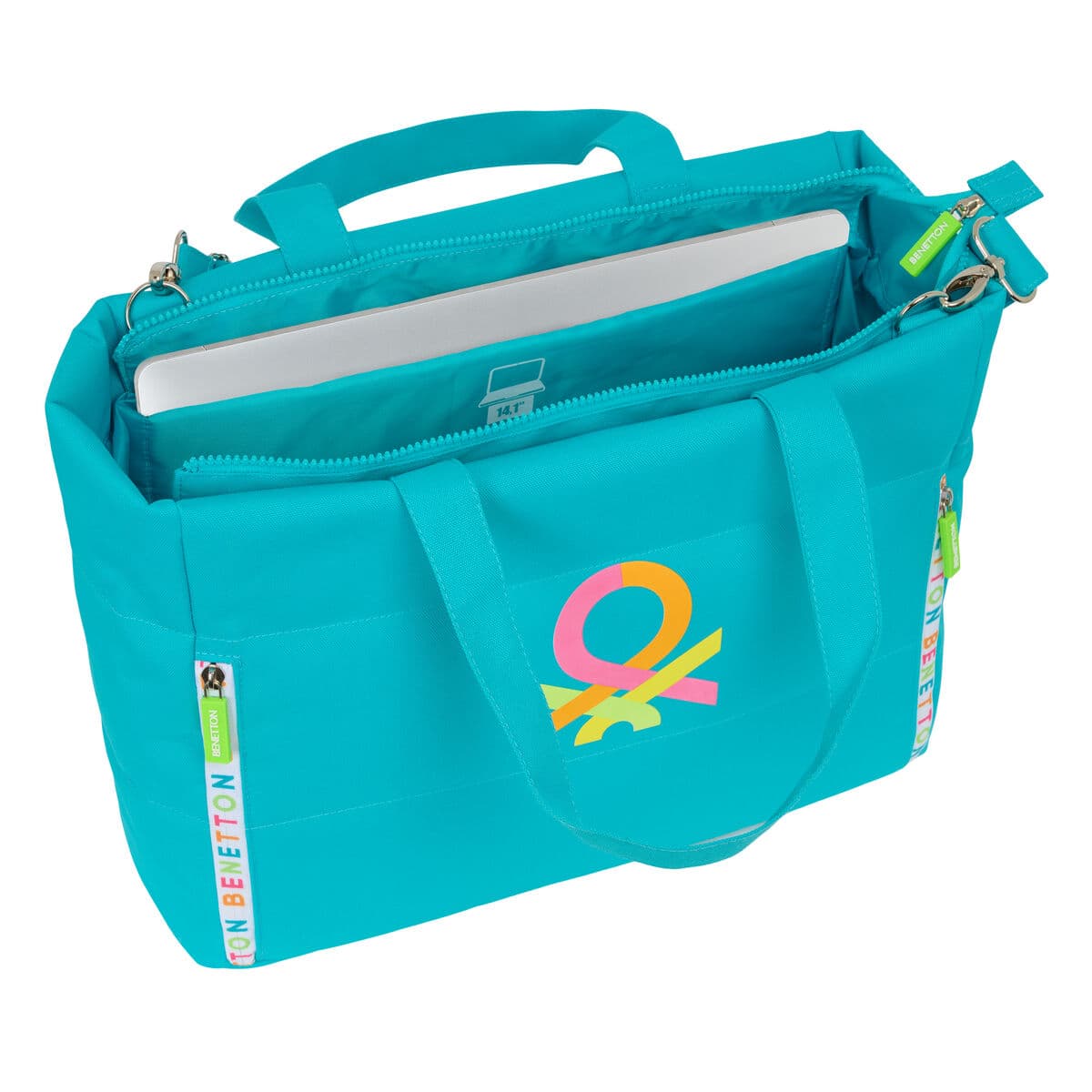 Laptopväska Benetton Summer Blå 40 x 31 x 17 cm - Image 5