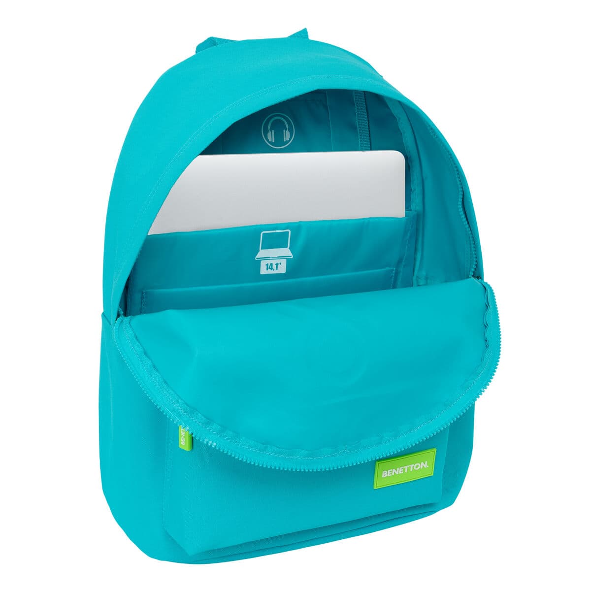 Laptopryggsäck Benetton benetton Blå 31 x 41 x 16 cm - Image 4