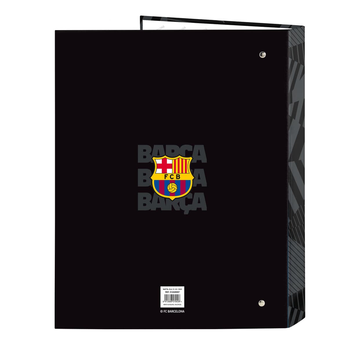Ringbuch F.C. Barcelona Black Schwarz A4 26.5 x 33 x 4 cm - Image 2