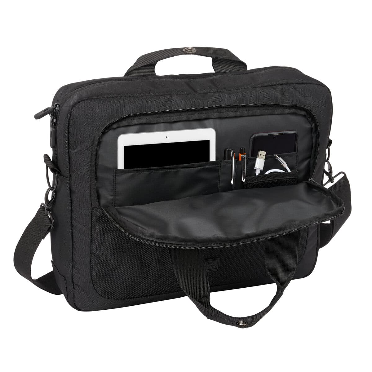 Housse pour ordinateur portable Real Madrid C.F. Premium Noir 40 x 33 x 9 cm - Image 4