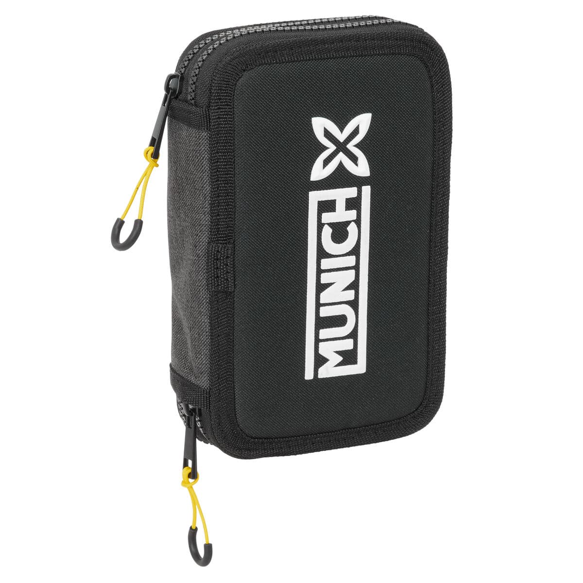 Pennal med tilbehør Munich Topo Svart 12.5 x 19.5 x 4 cm 29 Deler