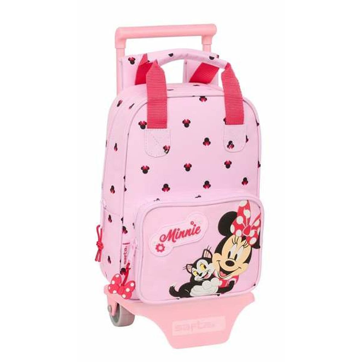 School Rucksack with Wheels Minnie Mouse 20 x 28 x 8 cm