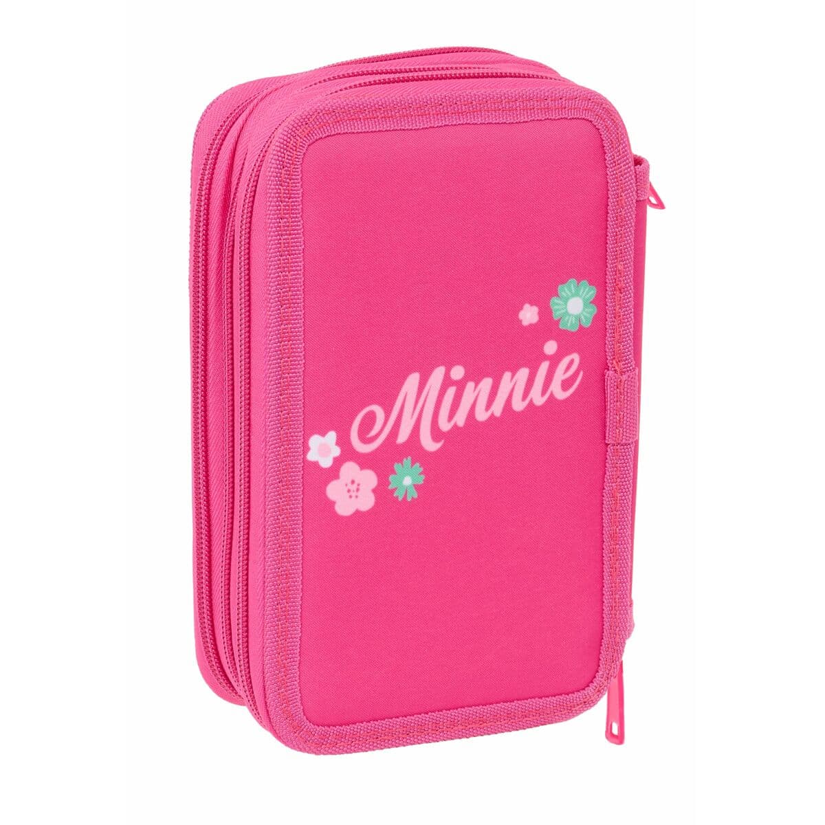 Plumier Triple Minnie Mouse Rosa 12,5 x 19,5 x 5,5 cm 37 Piezas - Image 3