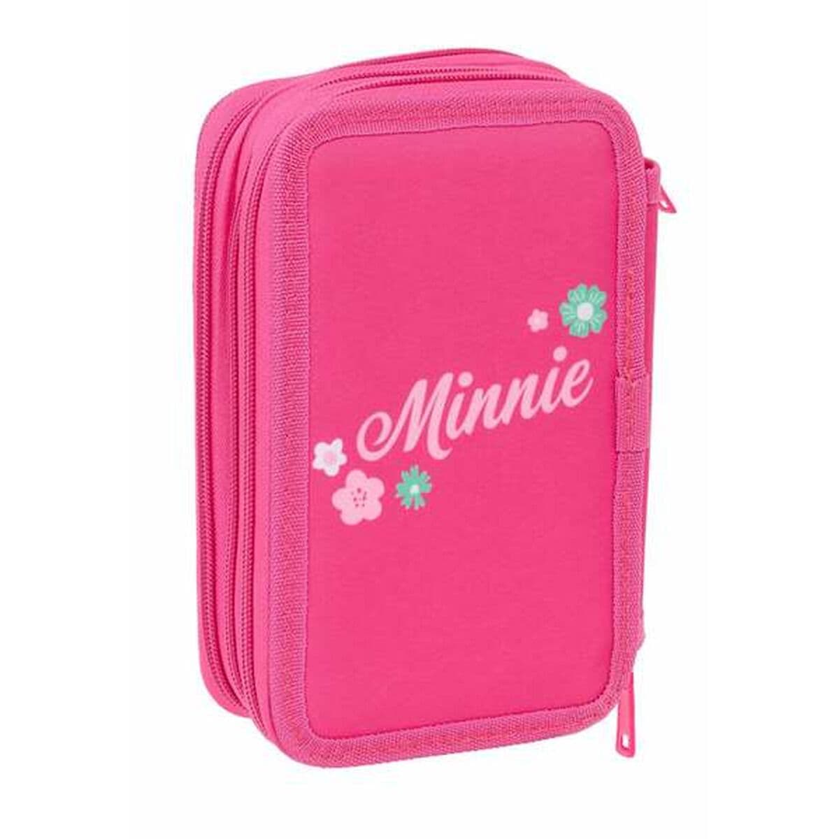 Plumier Triple Minnie Mouse Rosa 12,5 x 19,5 x 5,5 cm 37 Piezas - Image 5