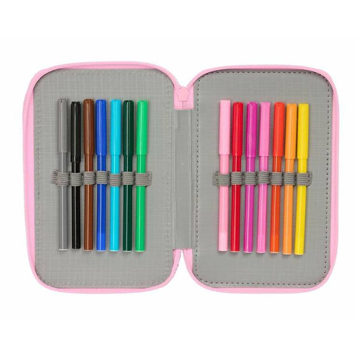 Trodijelna Pernica Stitch Zelena 12,5 x 19,5 x 5,5 cm 37 Dijelovi - Image 9