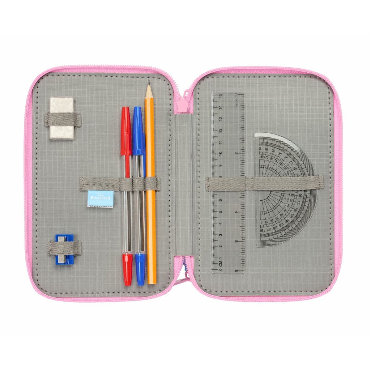 Trodijelna Pernica Frozen Plava 12,5 x 19,5 x 5,5 cm 37 Dijelovi - Image 5