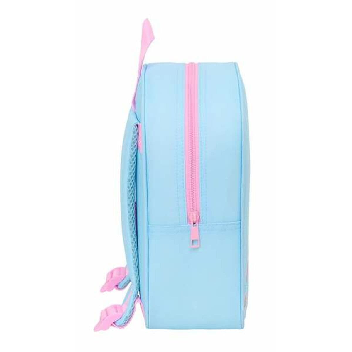 Mochila Escolar Frozen Azul Rosa 22 x 27 x 10 cm - Image 3