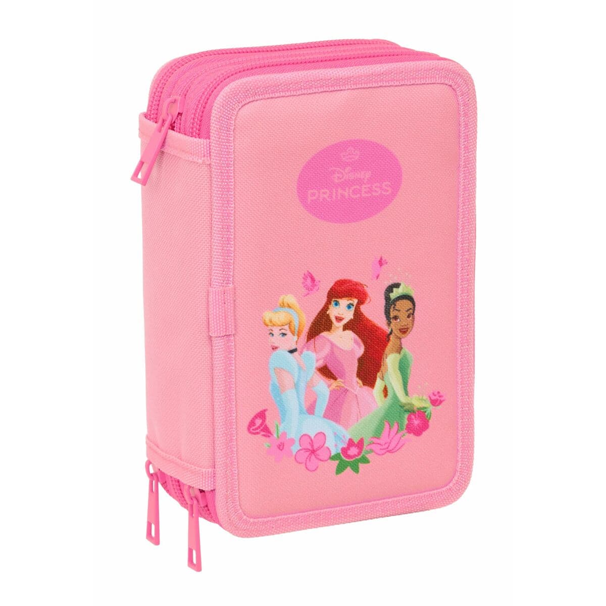 Trodijelna Pernica Disney Princess Roza 12,5 x 19,5 x 5,5 cm 37 Dijelovi - Image 2