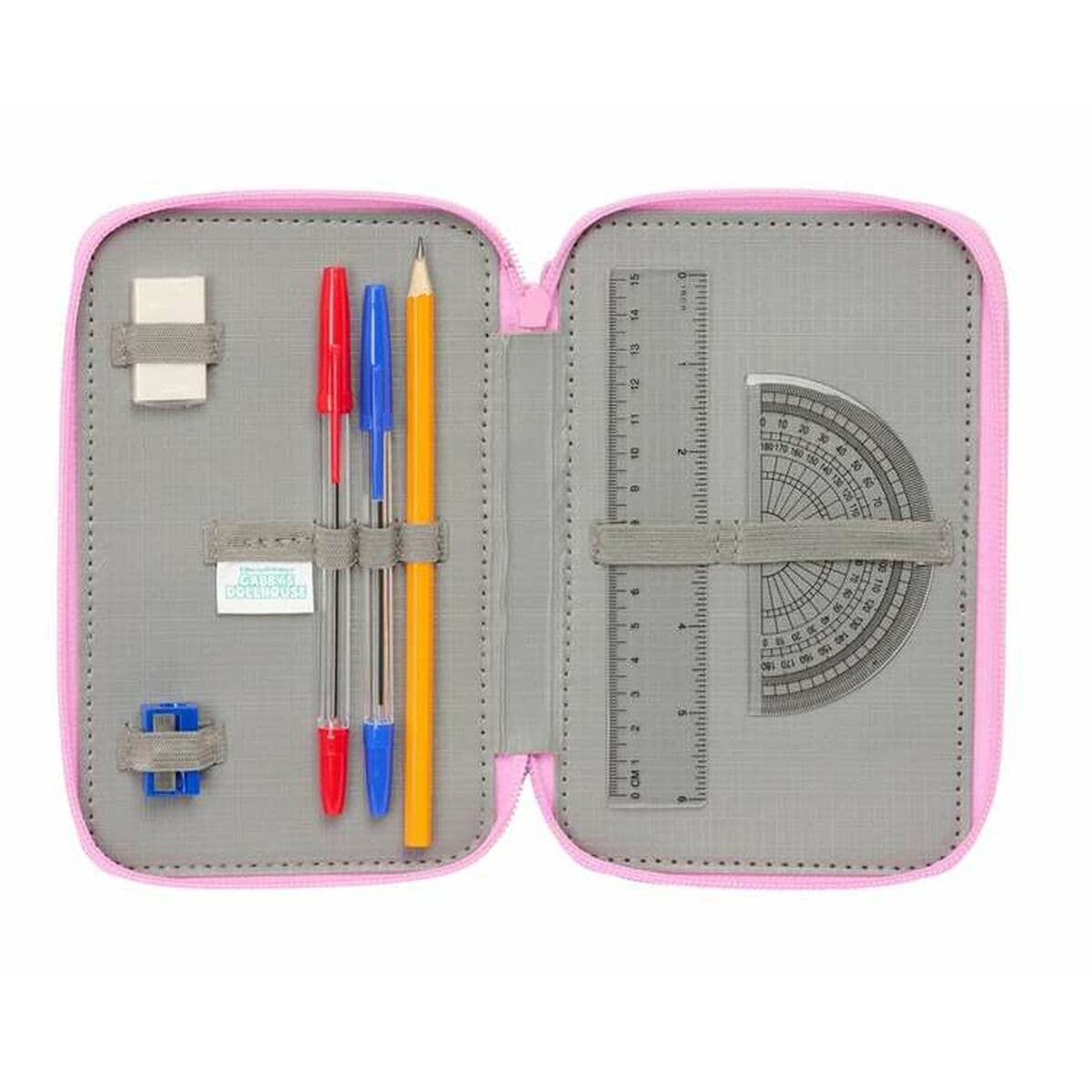 Trodijelna Pernica Gabby's Dollhouse Plava 12,5 x 19,5 x 5,5 cm 37 Dijelovi - Image 7