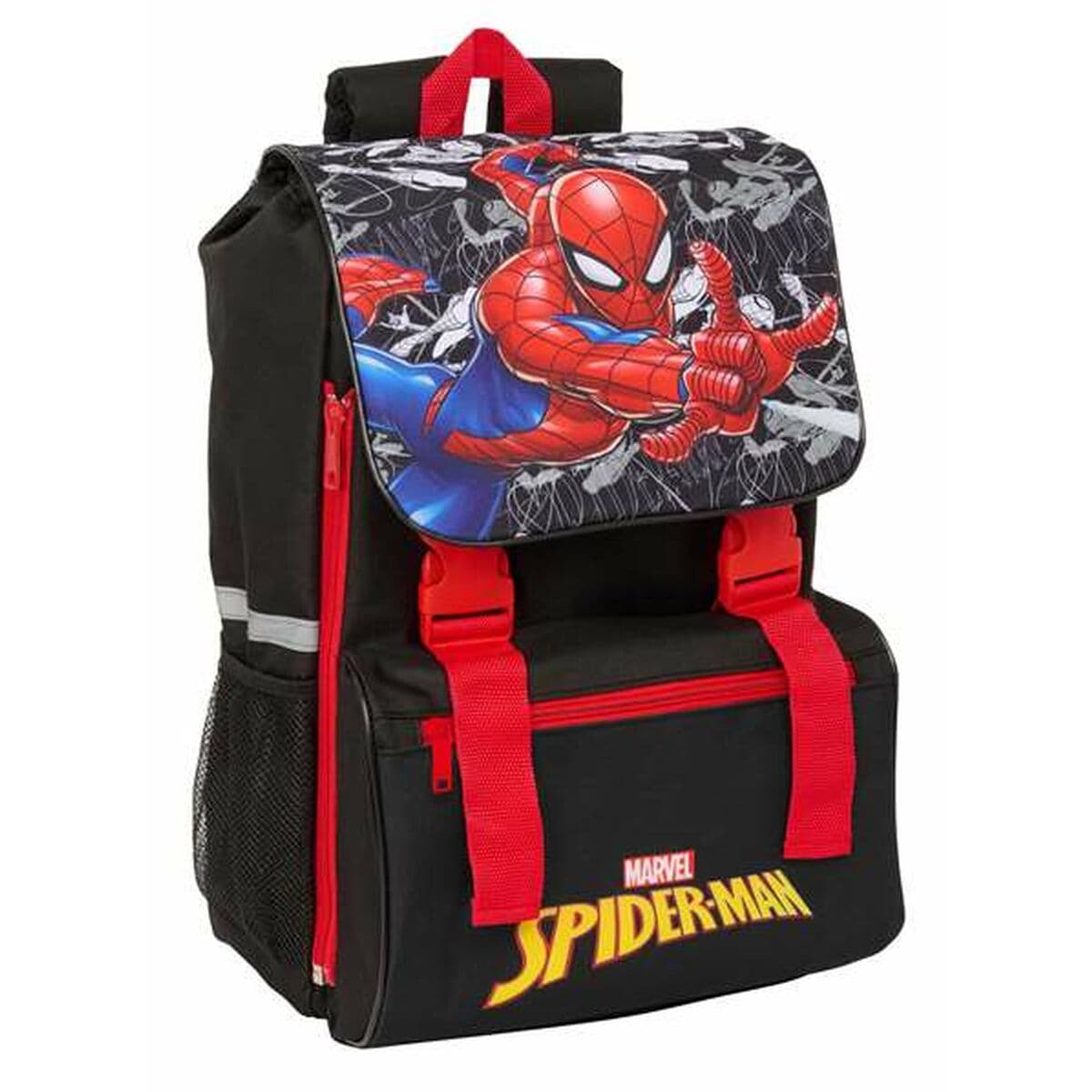 Schulrucksack Spider-Man Schwarz Rot 18,5 x 41 x 15 cm