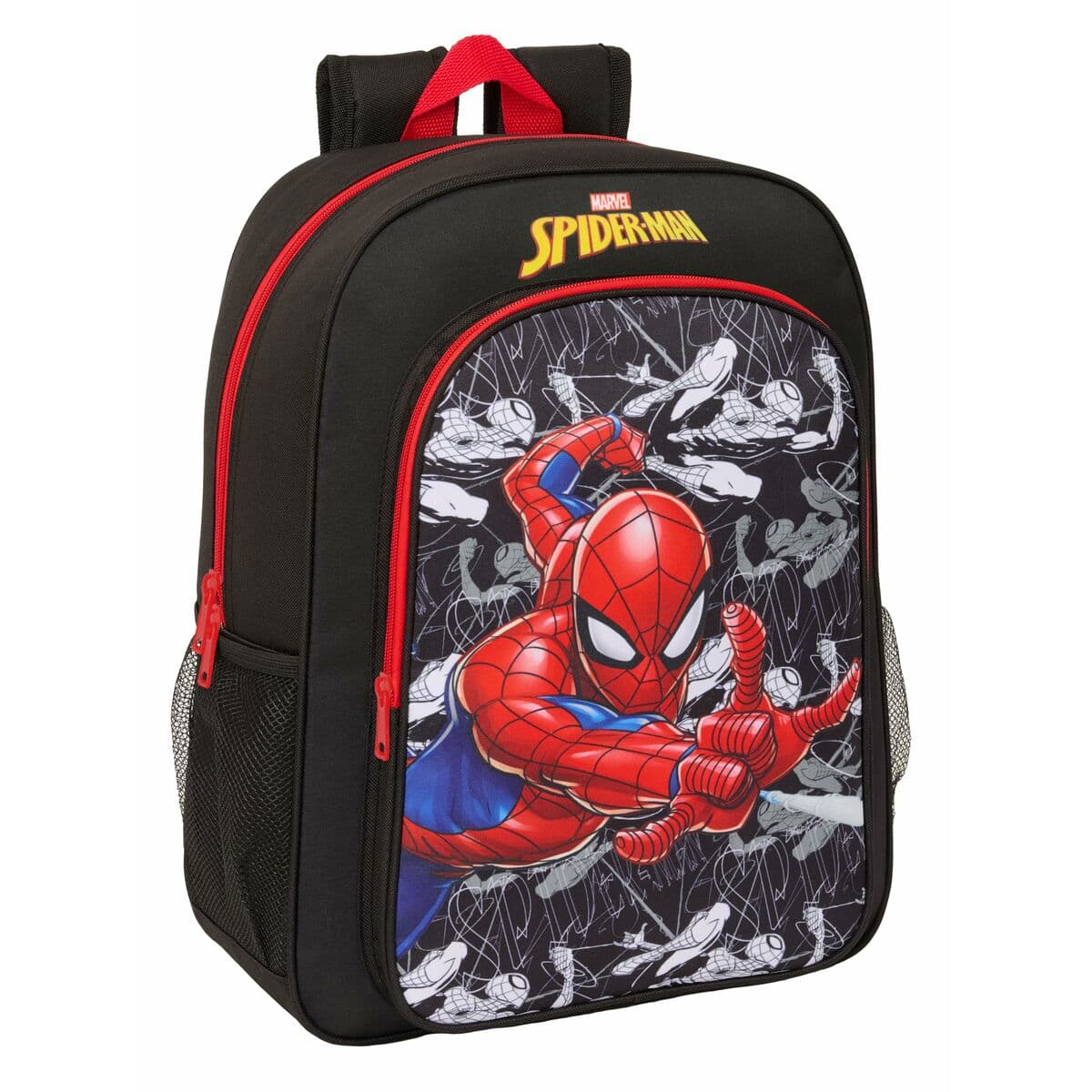 Schulrucksack Spider-Man Schwarz Rot 33 x 42 x 14 cm - Image 3