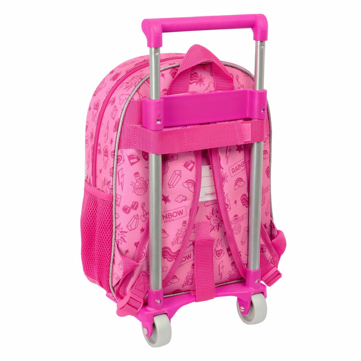 Skoleryggsekk med Hjul Rainbow High Shine Flerfarget 28 x 34 x 10 cm - Image 2