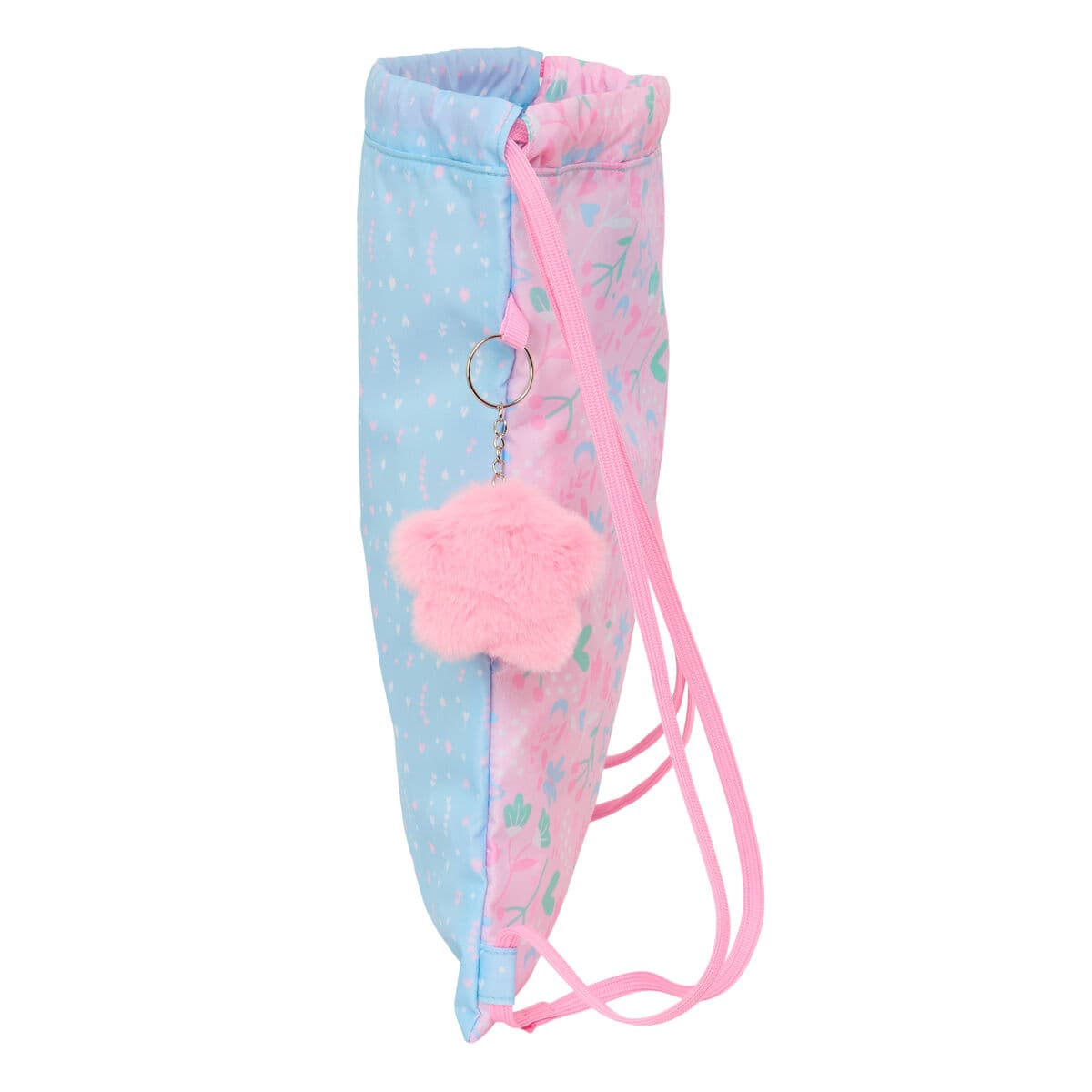 Bolsa Mochila con Cuerdas BlackFit8 Smile Azul Rosa 35 x 40 x 1 cm - Image 4