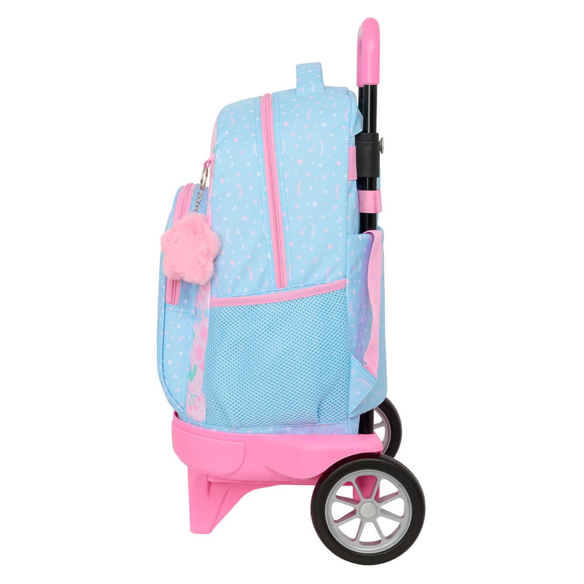School Rucksack with Wheels BlackFit8 Smile Blue Pink 33 x 45 x 22 cm - Image 2