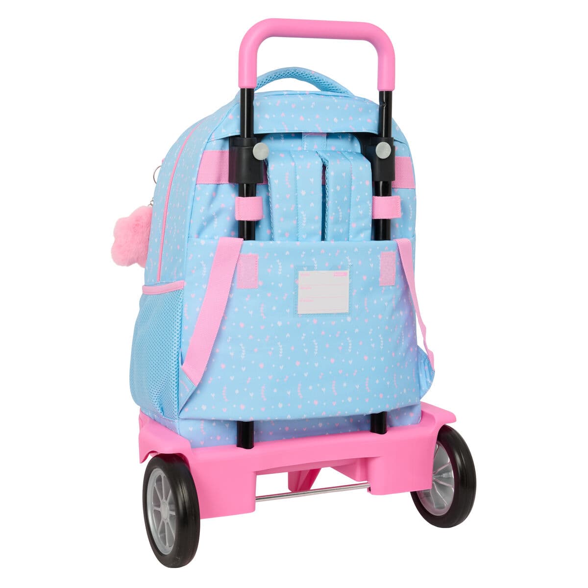 School Rucksack with Wheels BlackFit8 Smile Blue Pink 33 x 45 x 22 cm - Image 3