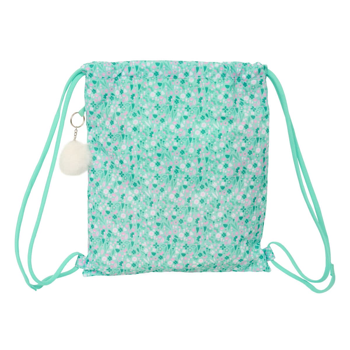 Bolsa Mochila con Cuerdas Safta Cuore Menta 35 x 40 x 1 cm - Image 2