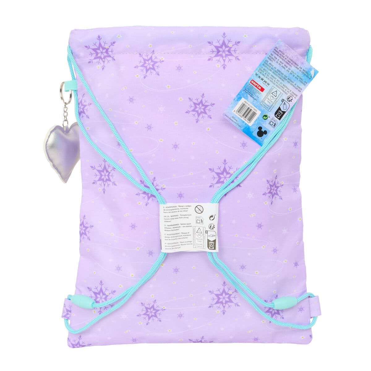 Bolsa Mochila con Cuerdas Frozen Spirit Lila 26 x 34 x 1 cm - Image 4
