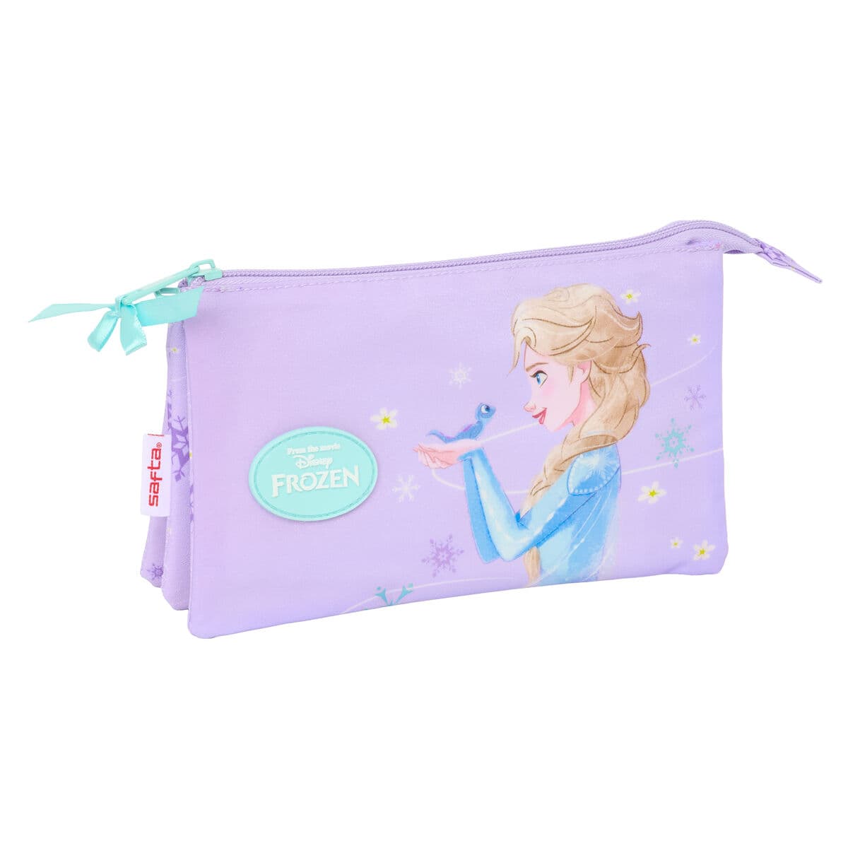 Portatodo Triple Frozen Spirit Lila 22 x 12 x 3 cm