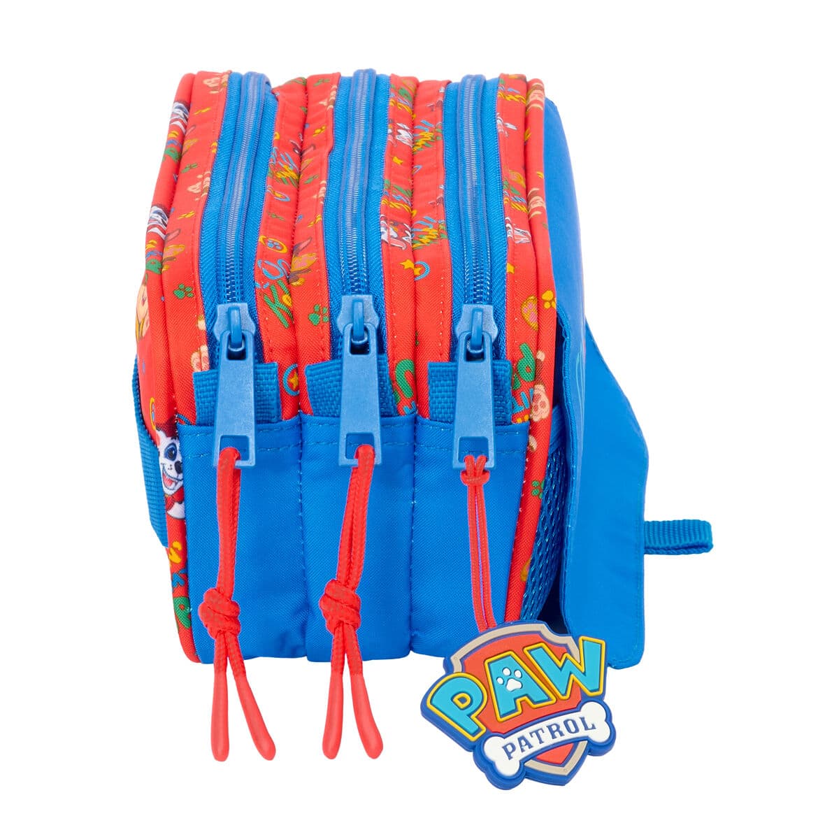 Trousse Fourre-Tout Triple The Paw Patrol Cool Bleu Rouge 21,5 x 10 x 8 cm - Image 2