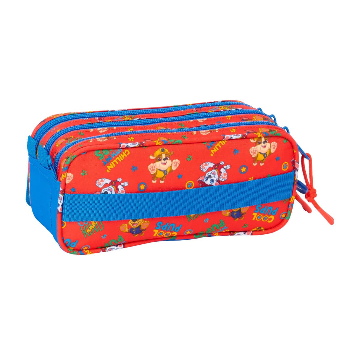 Trousse Fourre-Tout Triple The Paw Patrol Cool Bleu Rouge 21,5 x 10 x 8 cm - Image 3