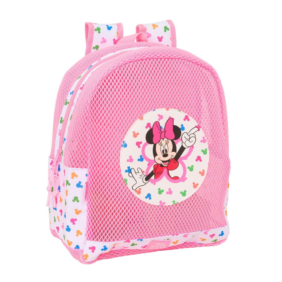 Mochila para la playa Minnie Mouse Multicolor Rosa 30,5 x 24 x 18 cm Infantil