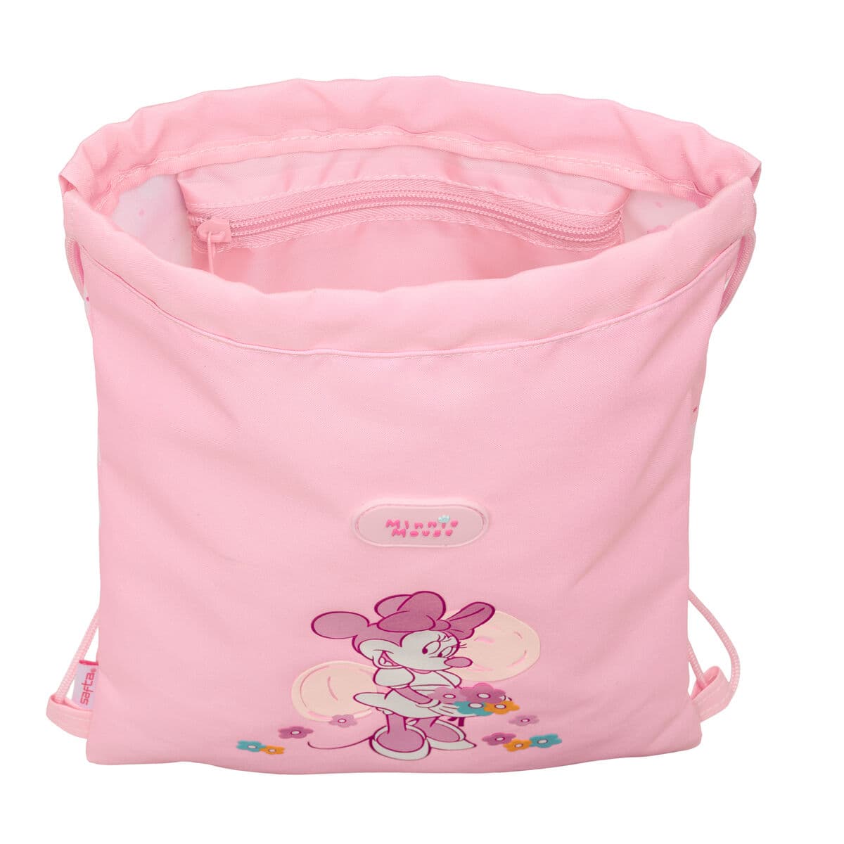 Bolsa Mochila con Cuerdas Minnie Mouse Baby Rosa 26 x 34 x 1 cm - Image 2