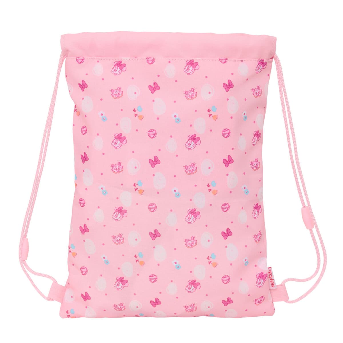 Bolsa Mochila con Cuerdas Minnie Mouse Baby Rosa 26 x 34 x 1 cm - Image 4