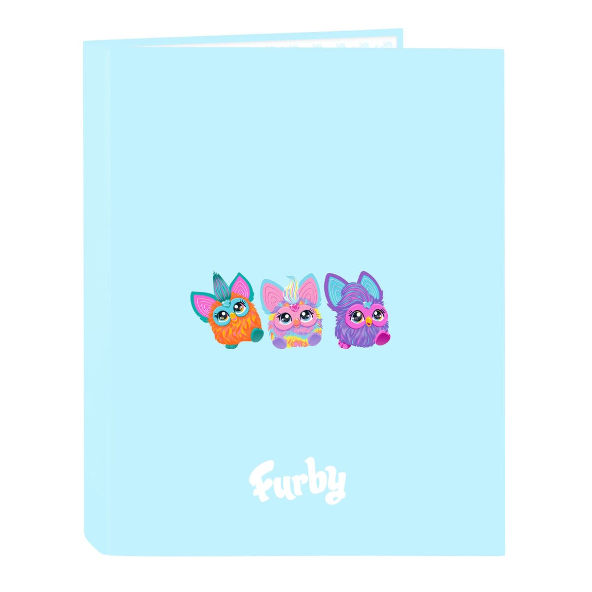 Faltblatt Furby Himmelsblau A4