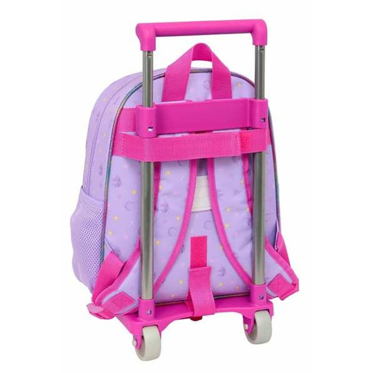 School Rucksack with Wheels Unicorn Academy Lilac 28 x 34 x 10 cm - Image 2