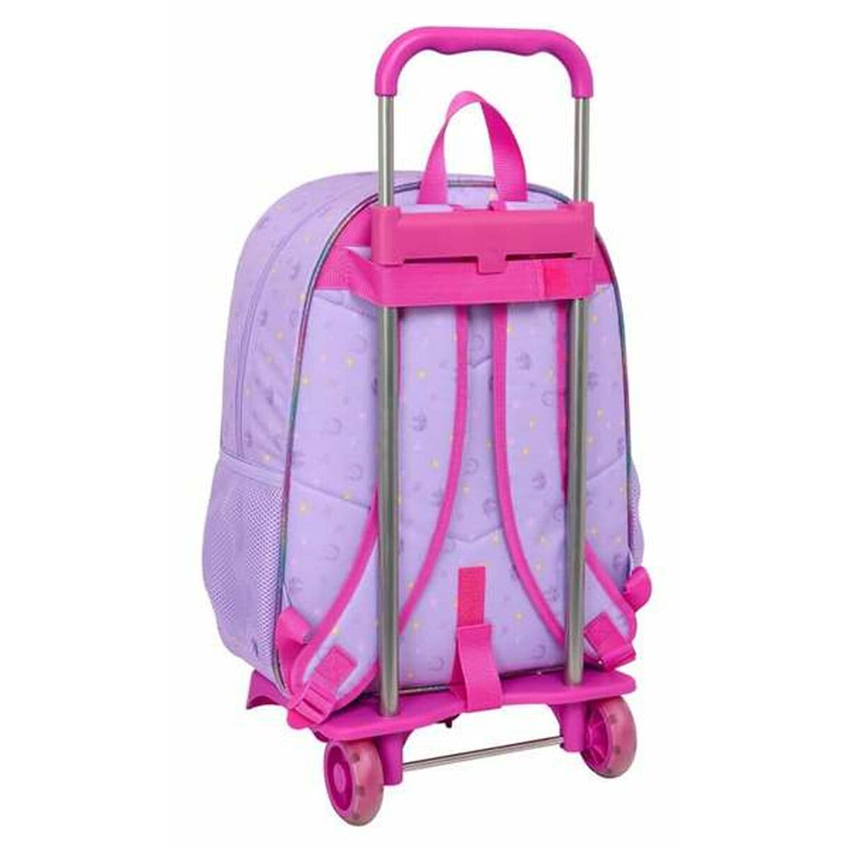 School Rucksack with Wheels Unicorn Academy Lilac 33 x 42 x 14 cm - Image 2