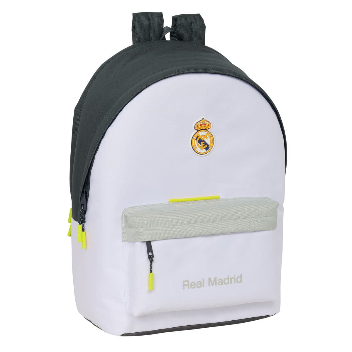 Skolryggsäck Real Madrid C.F. Vit 31 x 44 x 18 cm
