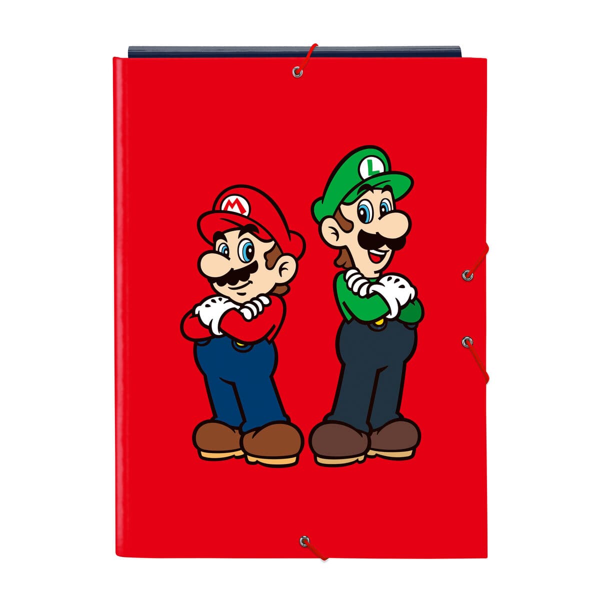 Ringbuch Super Mario Mamma mia Rot Marineblau A4 26 x 33.5 x 2.5 cm