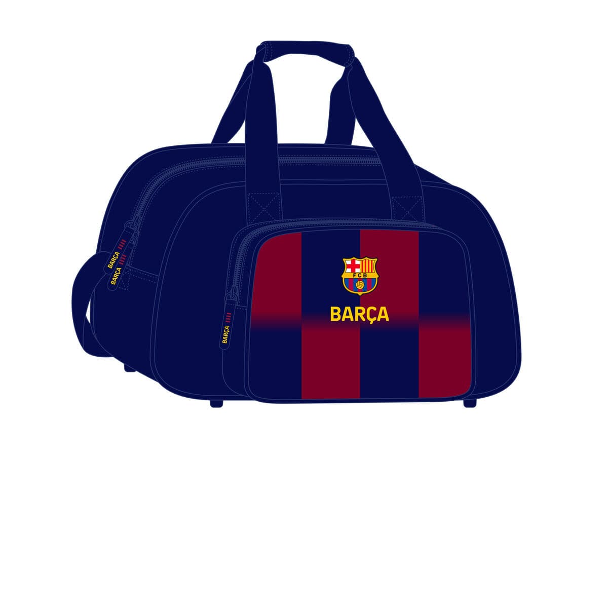 Bolsa de Deporte F.C. Barcelona Azul Granate 40 x 24 x 23 cm