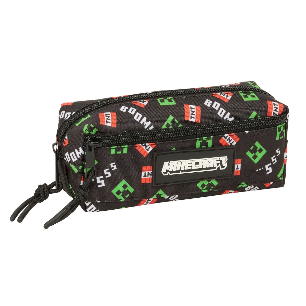Portatodo Triple Minecraft Negro 22 x 8,5 x 6 cm - Image 2