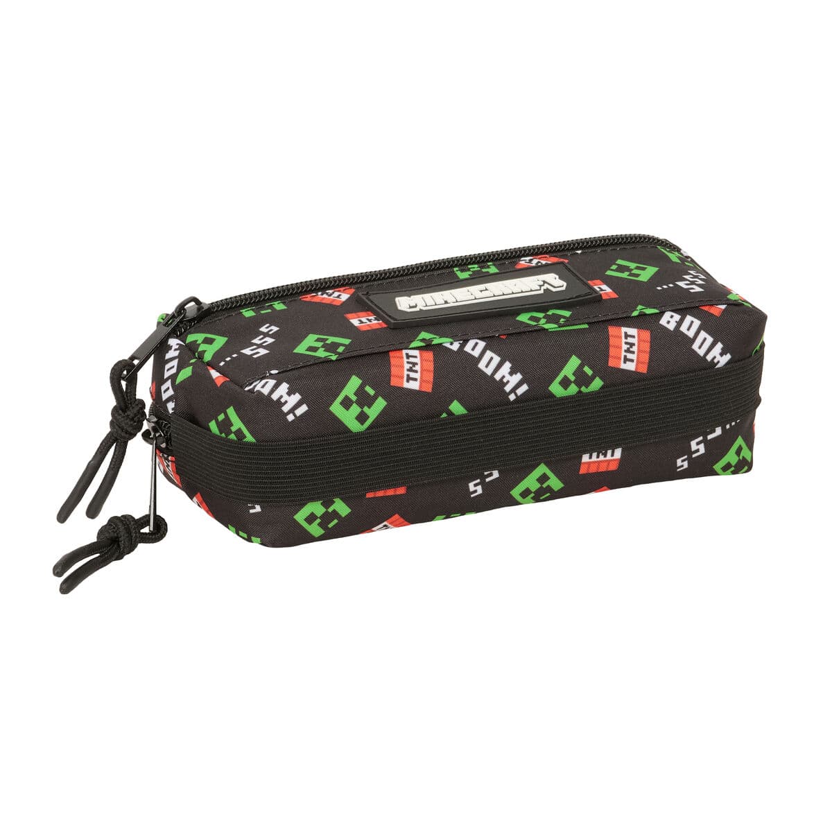 Portatodo Triple Minecraft Negro 22 x 8,5 x 6 cm - Image 3