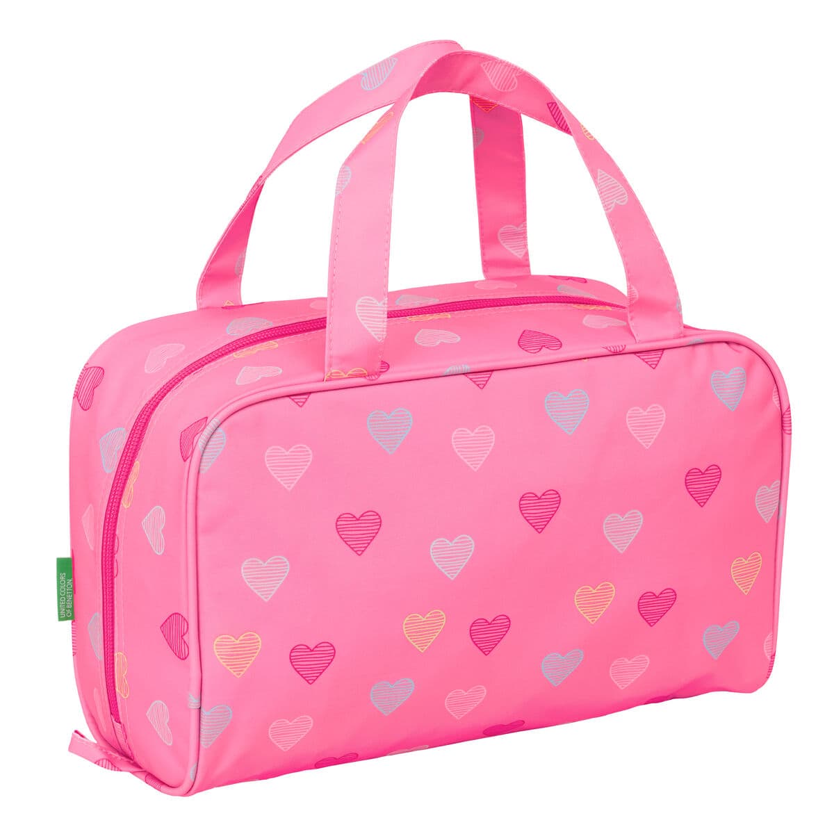 Neceser de Viaje Benetton Heart Rosa 31 x 14 x 19 cm - Image 2