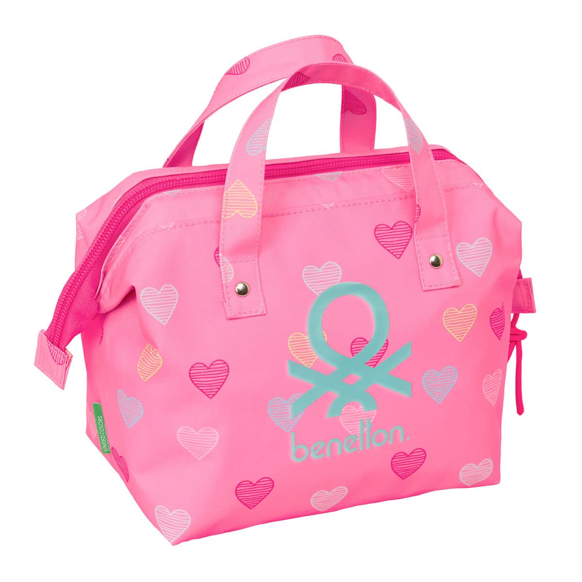 Neceser de Viaje Benetton Heart Rosa 26.5 x 17.5 x 12.5 cm