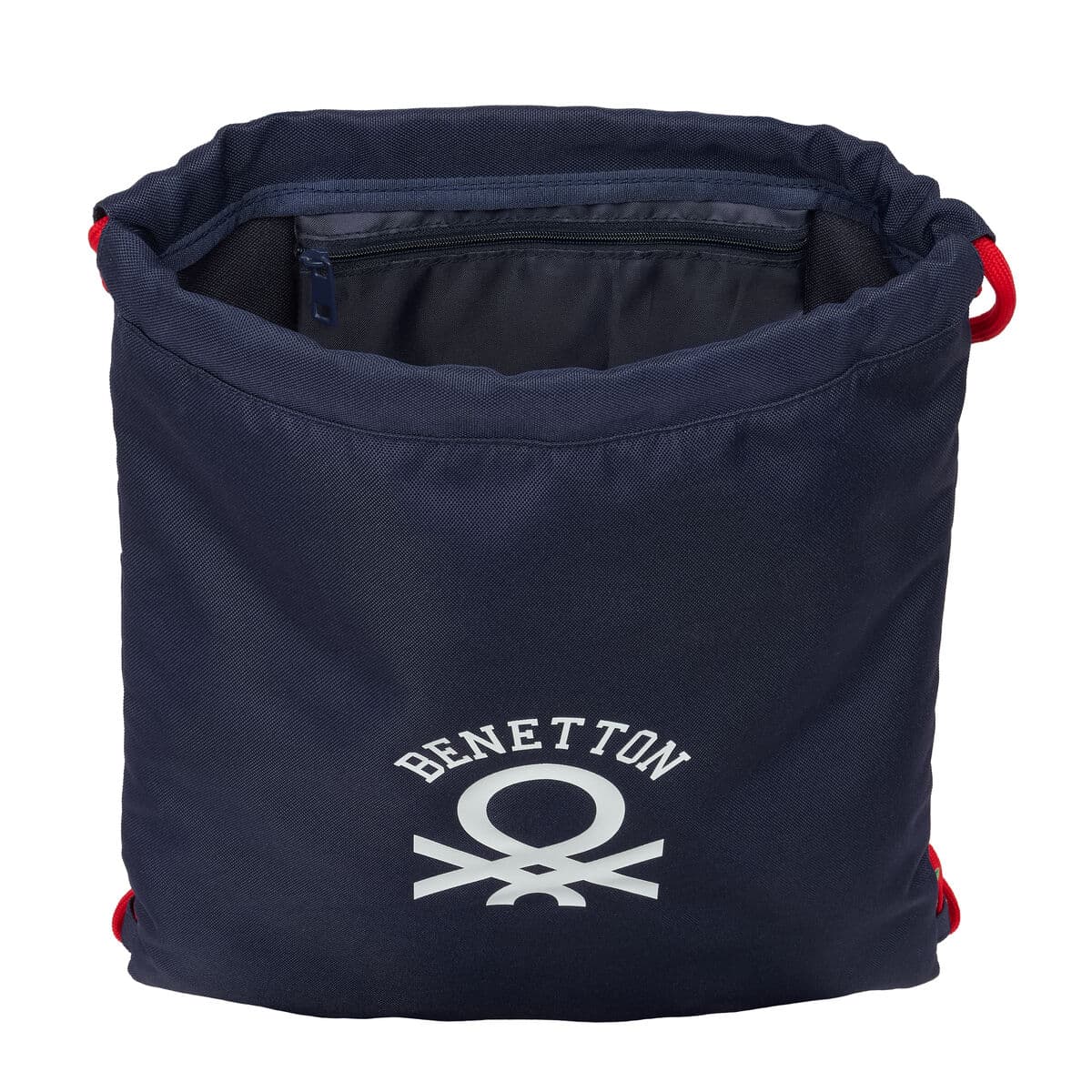 Bolsa Mochila con Cuerdas Benetton Together Azul marino 35 x 40 x 1 cm - Image 3