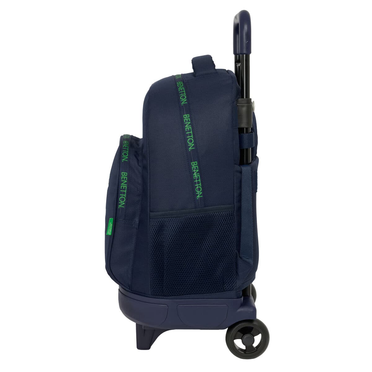 School Rucksack with Wheels Benetton Together Navy Blue 33 x 45 x 22 cm - Image 2
