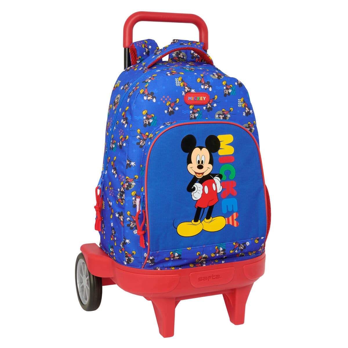 School Rucksack with Wheels Mickey Mouse Clubhouse Today Blue 33 x 45 x 22 cm