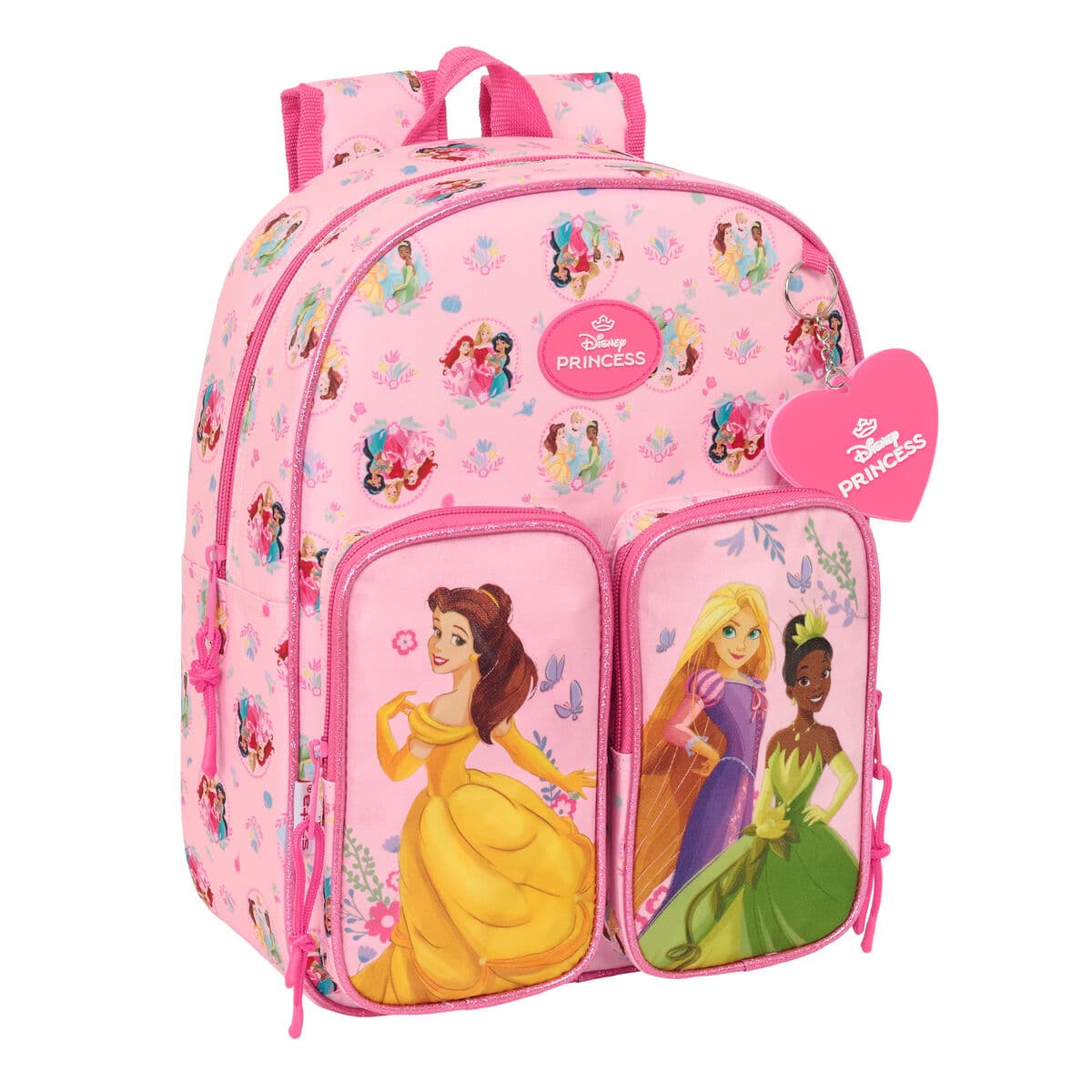 Skolryggsäck Disney Princess Rosa 26 x 34 x 11 cm