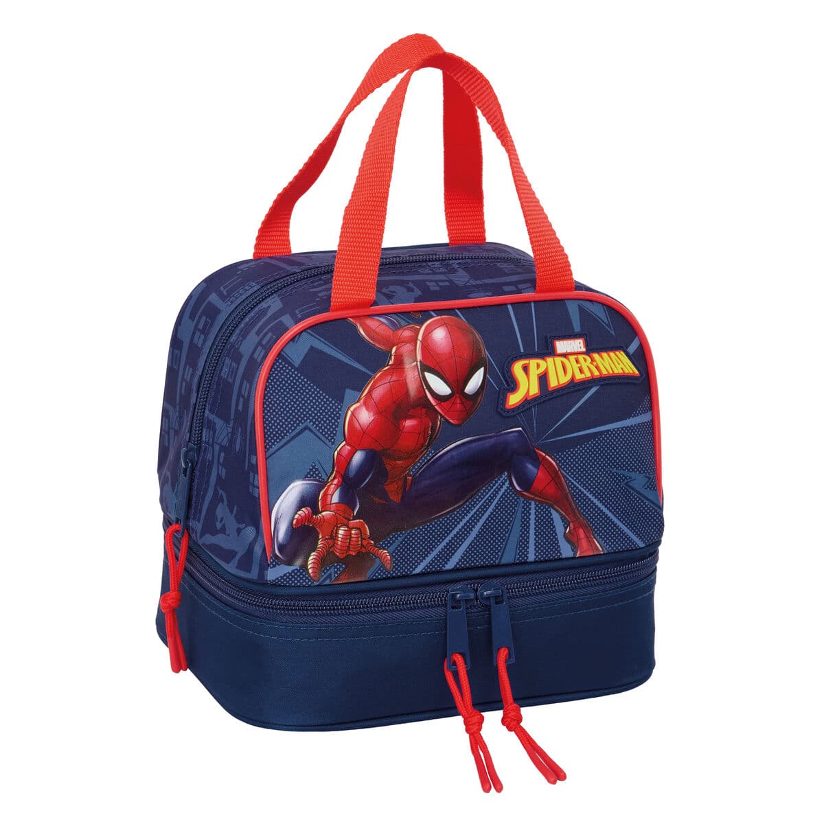 Portameriendas Térmico Spider-Man Azul 20 x 20 x 15 cm