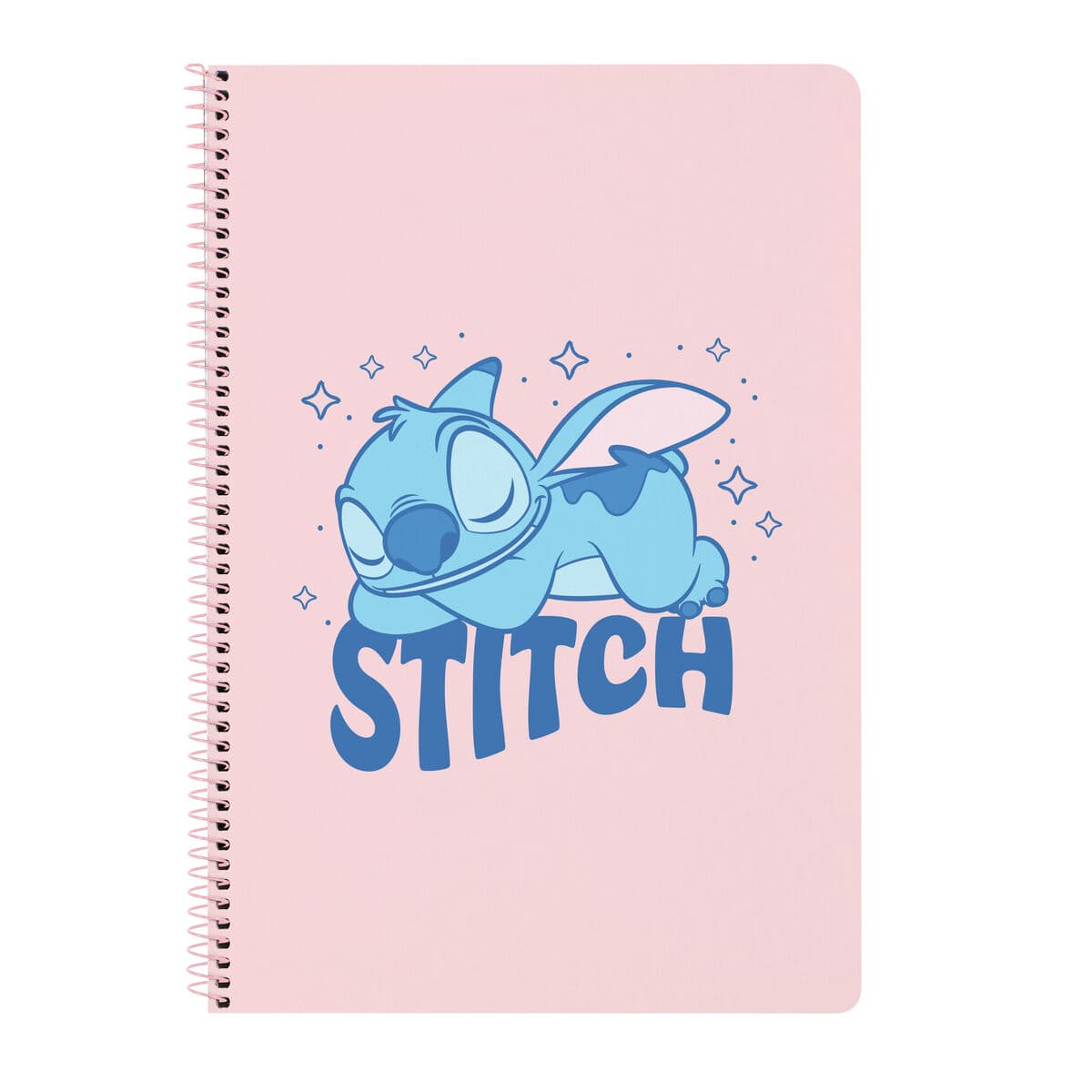 Ringbuch Lilo & Stitch Ohana Blau Hellrosa A4 21.5 x 31 x 1 cm
